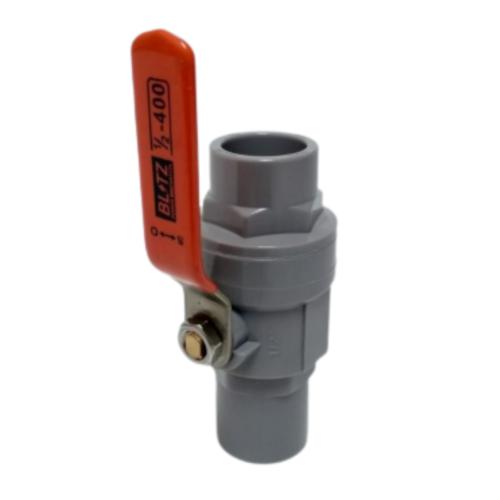 1/2 IN / BLITZ Stop Keran Polos Ball Valve Engkol Plastik PVC