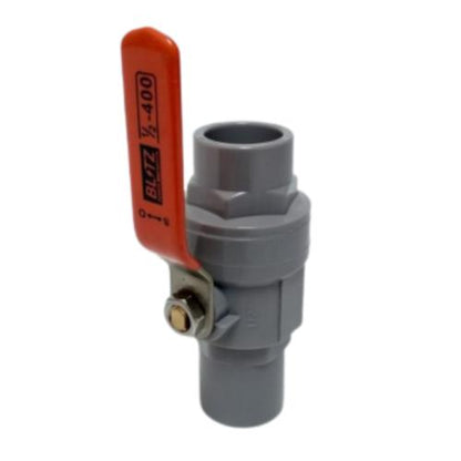1/2 IN / BLITZ Stop Keran Polos Ball Valve Engkol Plastik PVC