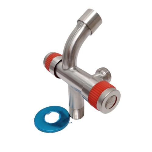 1/2 IN / SKL Kran Air Cabang Double Shower Mesin Cuci Stainless