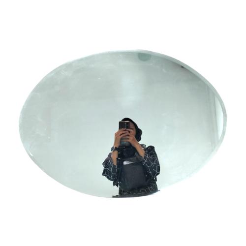 50 CM x 70 CM / COBZ Cermin Wastafel Kaca Kamar Mandi Oval Telor Set