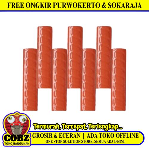 10 CM / TM Kuku Macan Bon Bon Lis Keramik Ulir Orange Lembar