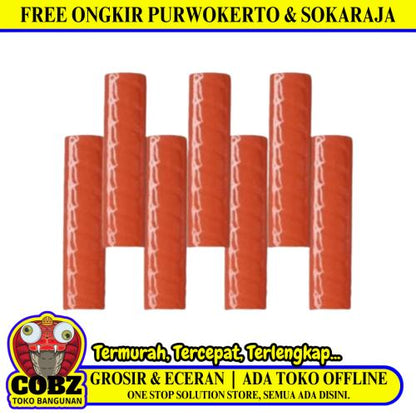 10 CM / TM Kuku Macan Bon Bon Lis Keramik Ulir Orange Lembar