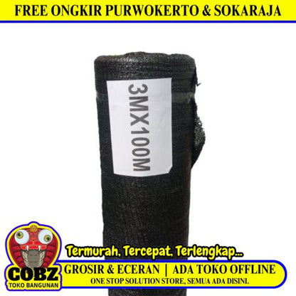 60 % x 300 CM x 100 M / TM Jaring Teduh Paranet Pelindung Tanaman Kebun Meter