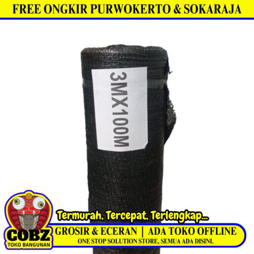 60 % x 300 CM x 100 M / TM Jaring Teduh Paranet Pelindung Tanaman Kebun Meter