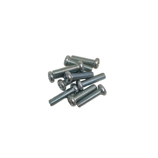 M 4 x 15 MM / NM Baut JP Kepala Pentol Bulat Plus Putih Biji