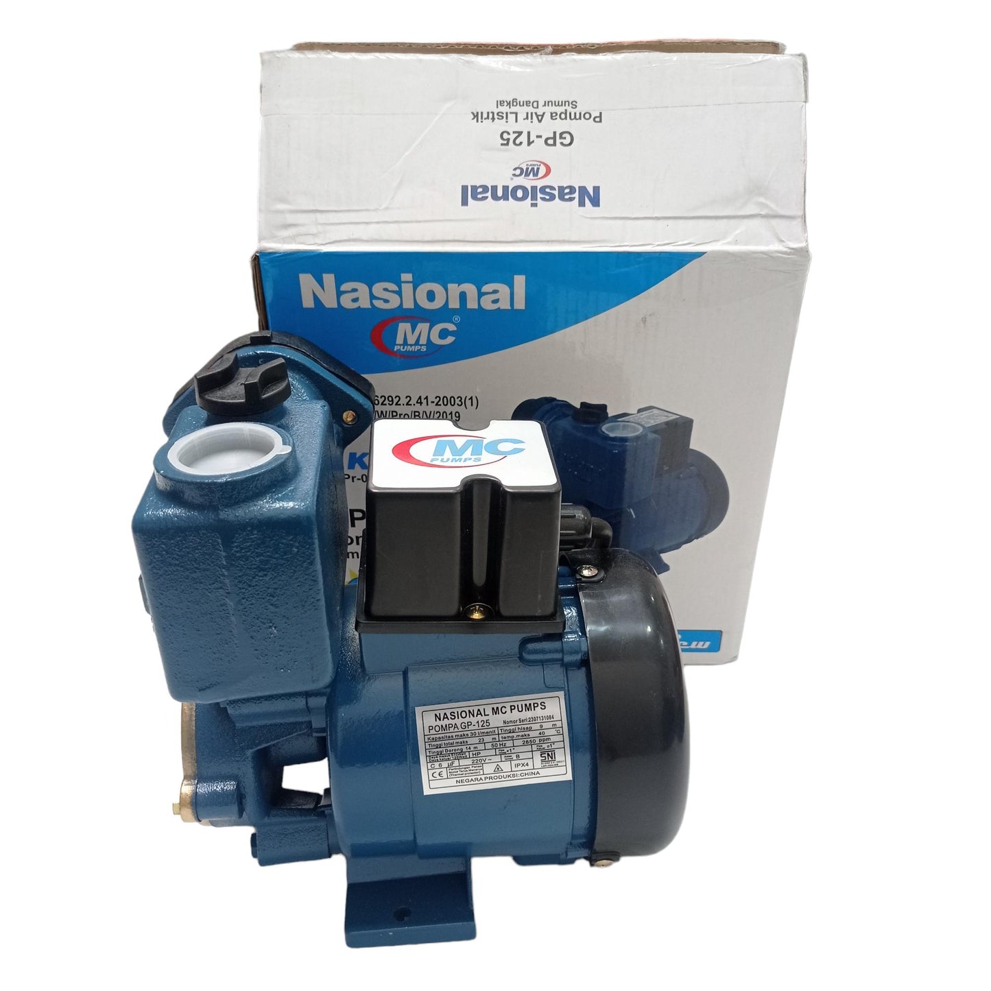 NASIONAL MCGP 125 Pompa Air Sumur Dangkal Semi Jet Pump Non Otomatis Set