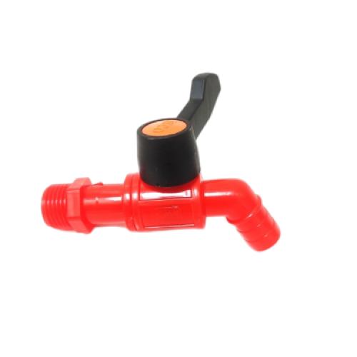 1/2 IN / ISCO Kran Air Tembok Taman Kamar Mandi Plastik Merah PVC