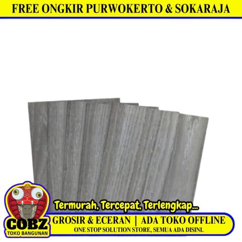 1 MM x 15.2 CM x 91.4 CM / COBZ M07 Vinyl Lantai Lem Sticker Abu Abu Dus