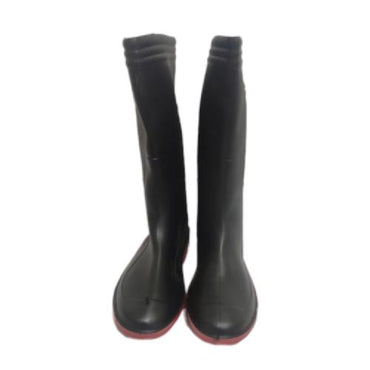 NO 40 / ANDO Sepatu Boot Kebun Pabrik Proyek Safety Karet Hitam Set