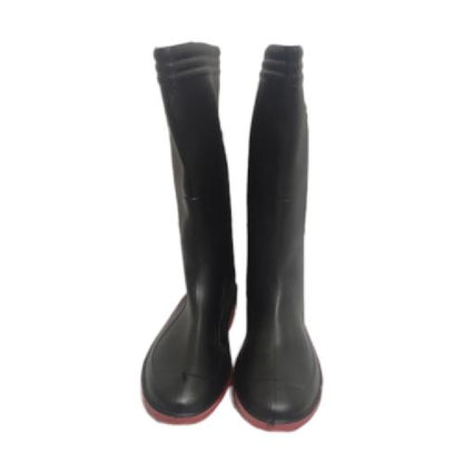 NO 40 / ANDO Sepatu Boot Kebun Pabrik Proyek Safety Karet Hitam Set