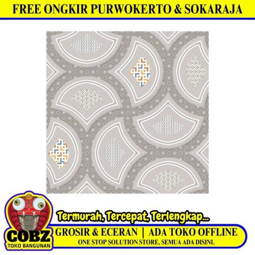 25 CM x 25 CM / UNO NOBU Keramik Lantai Kamar Mandi Matte Grey Dus