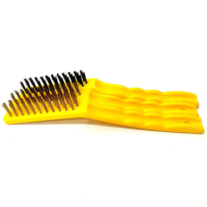 3 BARIS / HASTON Sikat Kawat Kuningan Pembersih Karat Gagang PVC