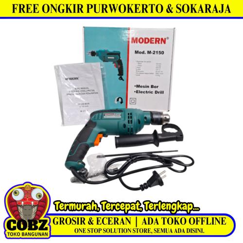 MODERN M-2150 Mesin Bor Tangan Impact Bolak Balik Kabel Set
