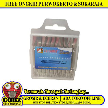 PH2 x 65 MM / FUJIYAMA Mata Obeng Angin Screwdriver Plus Minus Magnet Set