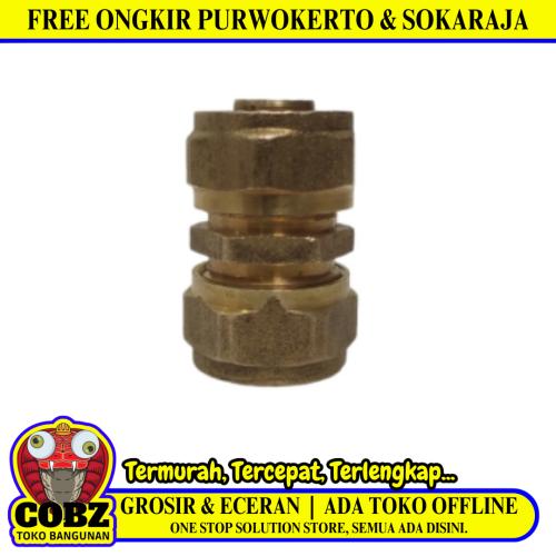 S 16 / NTM Sok Shock Socket Fitting Selang Pex Air Panas Kuningan