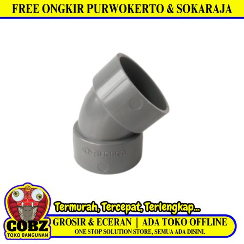 1 1/2INCH/RUCIKA D-45L Elbow Knee Keni 45 Derajat Fitting Pipa PVC Pcs