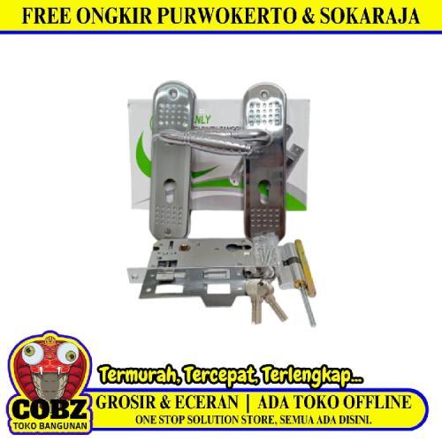WANLY CP Handle Door Lock Tarikan Handle Kunci Pintu Tanggung Set