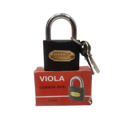 50 MM / VIOLA Gembok Pintu Pagar Padlock Anti Maling Leher Pendek