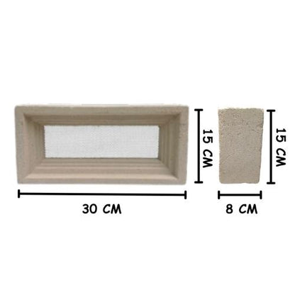 15 CM X 30 CM / NM Rooster Strimin Jalusi Pasir Putih Jumlah Sisi Biji