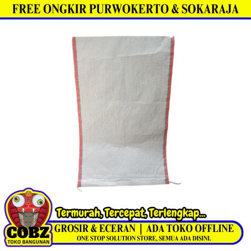 45 CM x 71 CM / TM Karung Kandi Plastik PVC Putih Kapasitas 20 KG