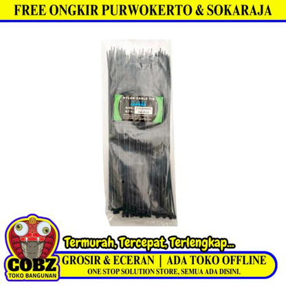2.5 MM x 200 MM / SAB 02 Kabel Cable Ties Tali Ripet 20 CM Hitam Pack