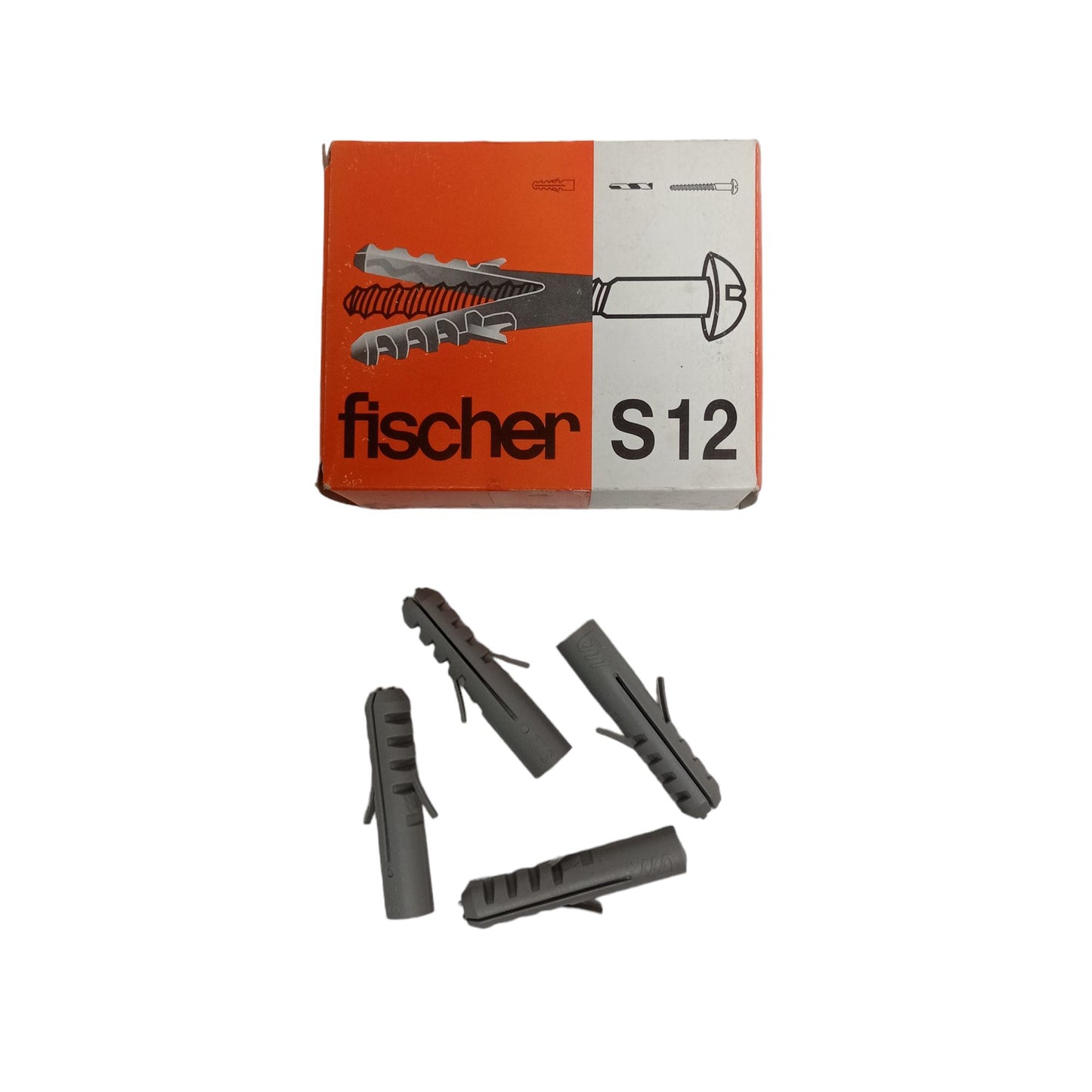 S 12 / GM Angkur Dinding Dudukan Baut Sekrup Tembok PVC Ecer Dus