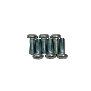 M 6 x 15 MM / NM Baut JP Kepala Pentol Bulat Plus Putih Biji