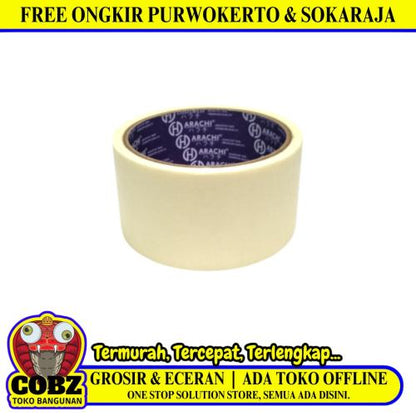 48 MM / HARACHI  Isolasi Selotip Lakban Kertas Masking Tape