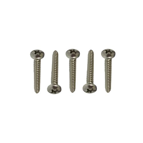 #6 x 1 IN / TM Sekrup FH Kepala Rata Plus Putih Biji