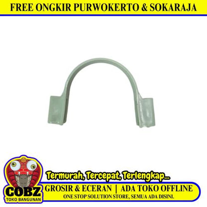 3 IN / ARROW Klem Pipa Plat Pipe Clamp Plastik PVC