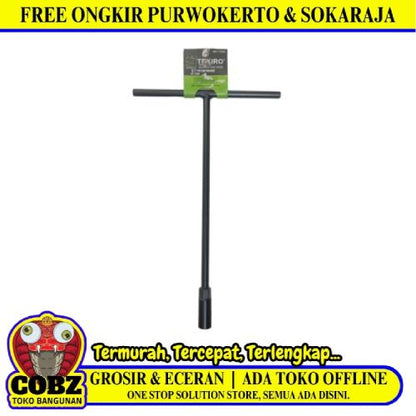 11 MM / TEKIRO Kunci Sok Shock Soc ket T Type Wrench Hitam