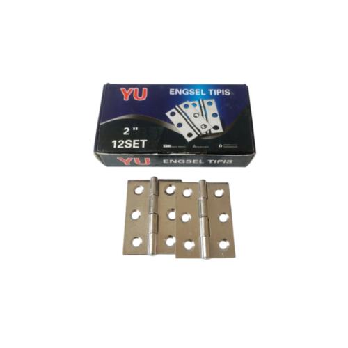 2 IN / YU Engsel Kupu Kupu Pintu Jendela Hinge Stainless Set