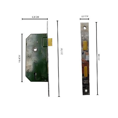 UNION CP-693-88CH Handle Door Lock Tarikan Handle Kunci Pintu Tanggung