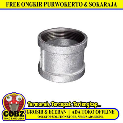 4 IN / G Sok Drat Dalam Faucet Socket Fitting Pipa Besi