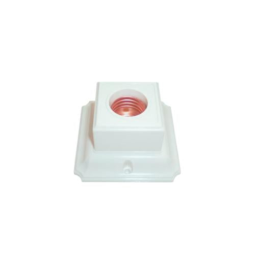 BROCO 1210 Fitting Tempat Lampu Plafon Atap Tempel Kotak Besar Putih