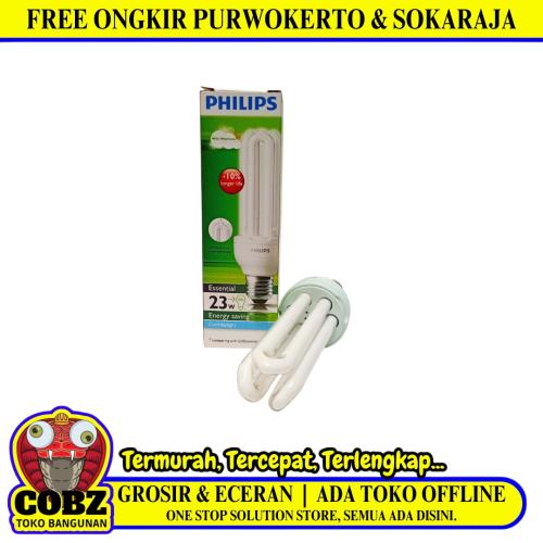 23 WATT / PHILIPS Essentials Lampu Bohlam Jari Tube Putih