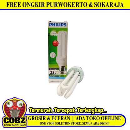 23 WATT / PHILIPS Essentials Lampu Bohlam Jari Tube Putih