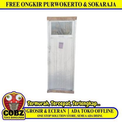 6 CM x 67 CM x 186 CM / WING KING DOOR Pintu Galvalum Kiri Set