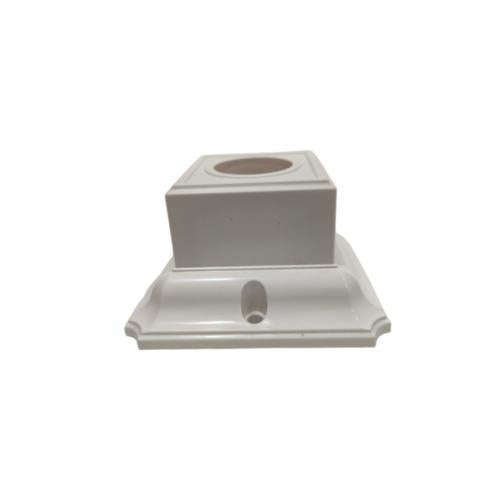 LIDO  Fitting Tempat Lampu Plafon Atap Tempel Kotak Kecil Putih