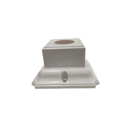 LIDO  Fitting Tempat Lampu Plafon Atap Tempel Kotak Kecil Putih