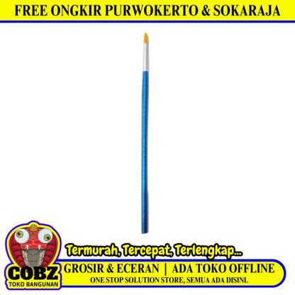 8 MM / SHINING A10 Kuas Lukis Tembok Kayu Besi Air Acrylic Paint Brush