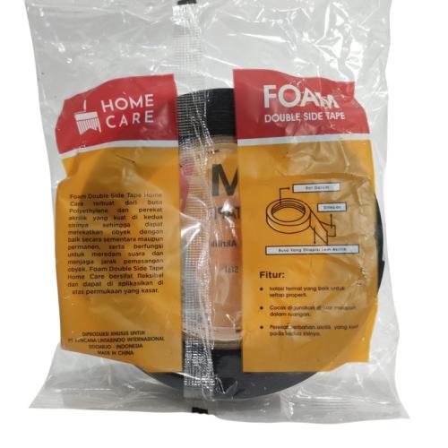 24 MM / HOME CARE Isolasi Bolak Balik Busa Double Foam Tape Hitam