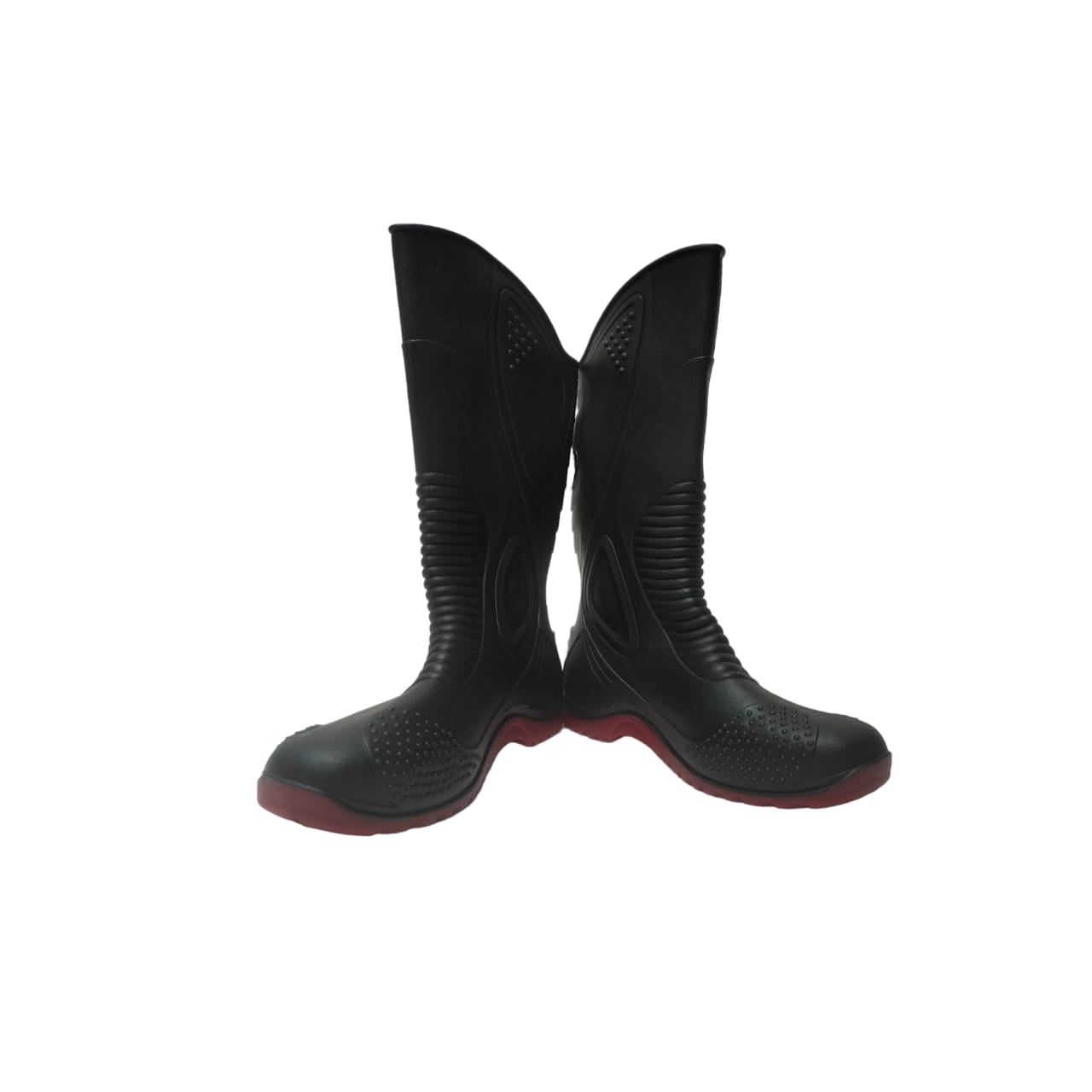 No 41 / AP MOTO Sepatu Boot Kebun Pabrik Proyek Safety Karet Hitam Set