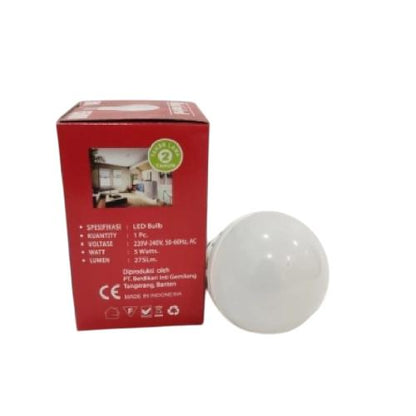5 WATT / NATIOLED LED Lampu Bohlam Bulb Moto Putih