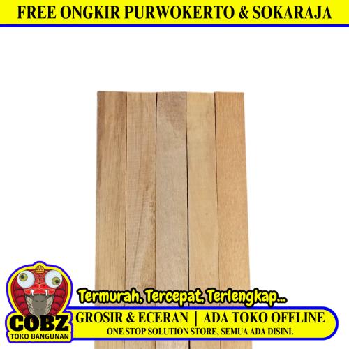 1 CM X 2 CM X 2 M / NM List Kayu Polos Cermin Pigura Pintu Batang