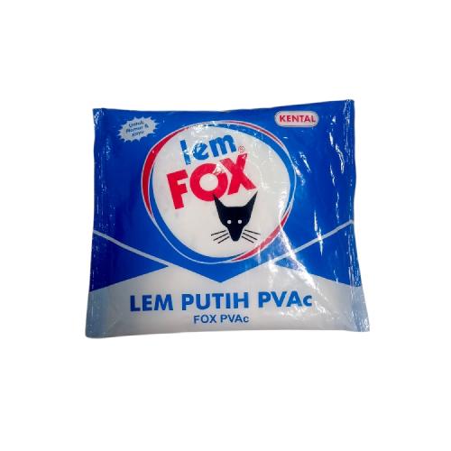 350 GR / FOX Lem Putih PVAc Untuk Kayu Kertas Campuran Plamir