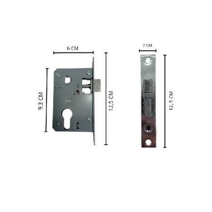 LANVIN LS001 SN / CP Handle Door Lock Tarikan Handle Kunci Pintu Kecil Set