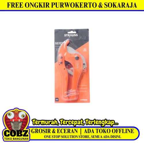42 MM / STRAUSS Gunting Pipa Tang Potong Pralon PVC Pipe Cutter