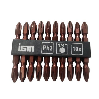 PH 2 x 65 MM / IGM Mata Obeng Angin Screwdriver Plus Plus Magnet Set
