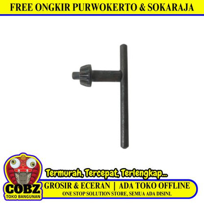 13 MM / COBZ Kunci Kepala Mesin Bor Hanging Drill Chuck Key Hitam